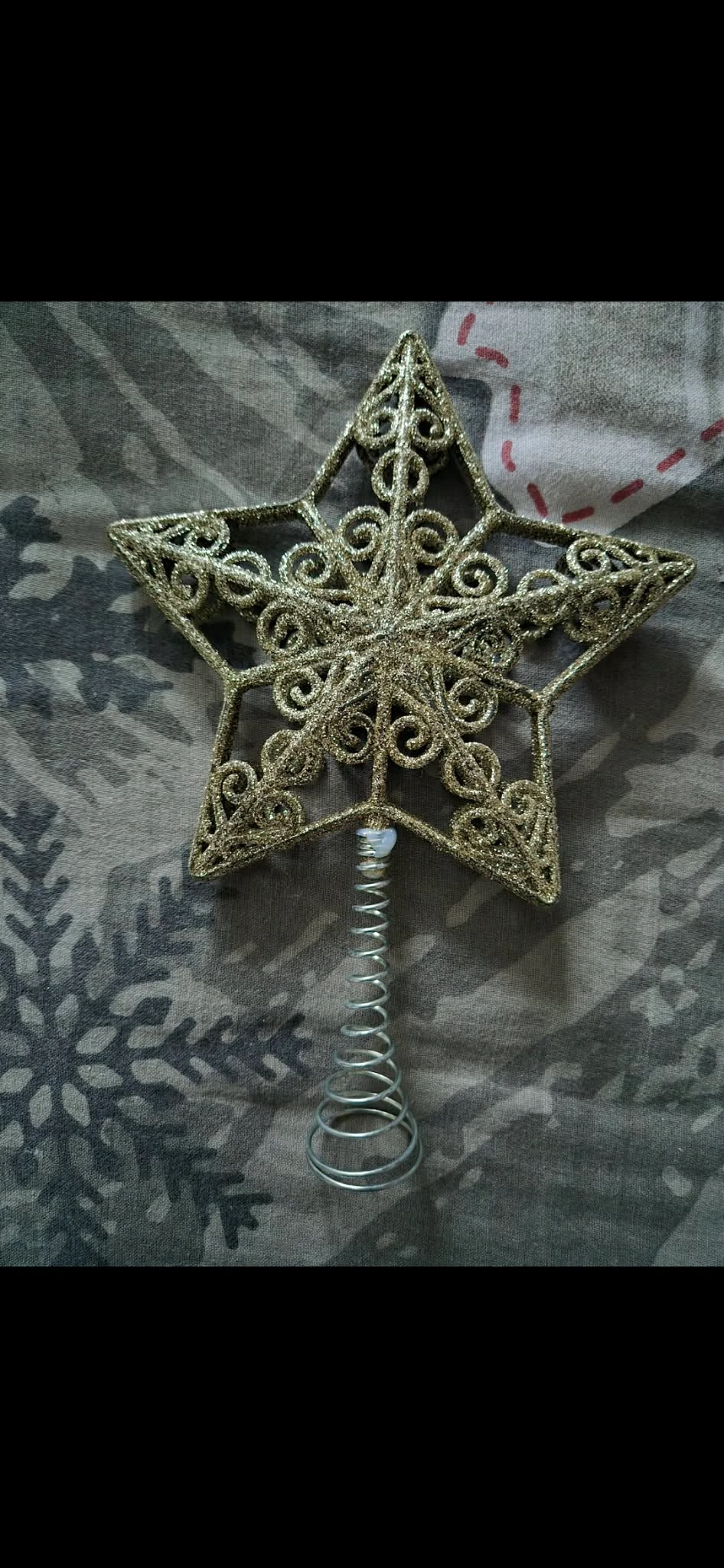 Sommet sapin étoile Noël